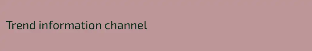 Trend information channel